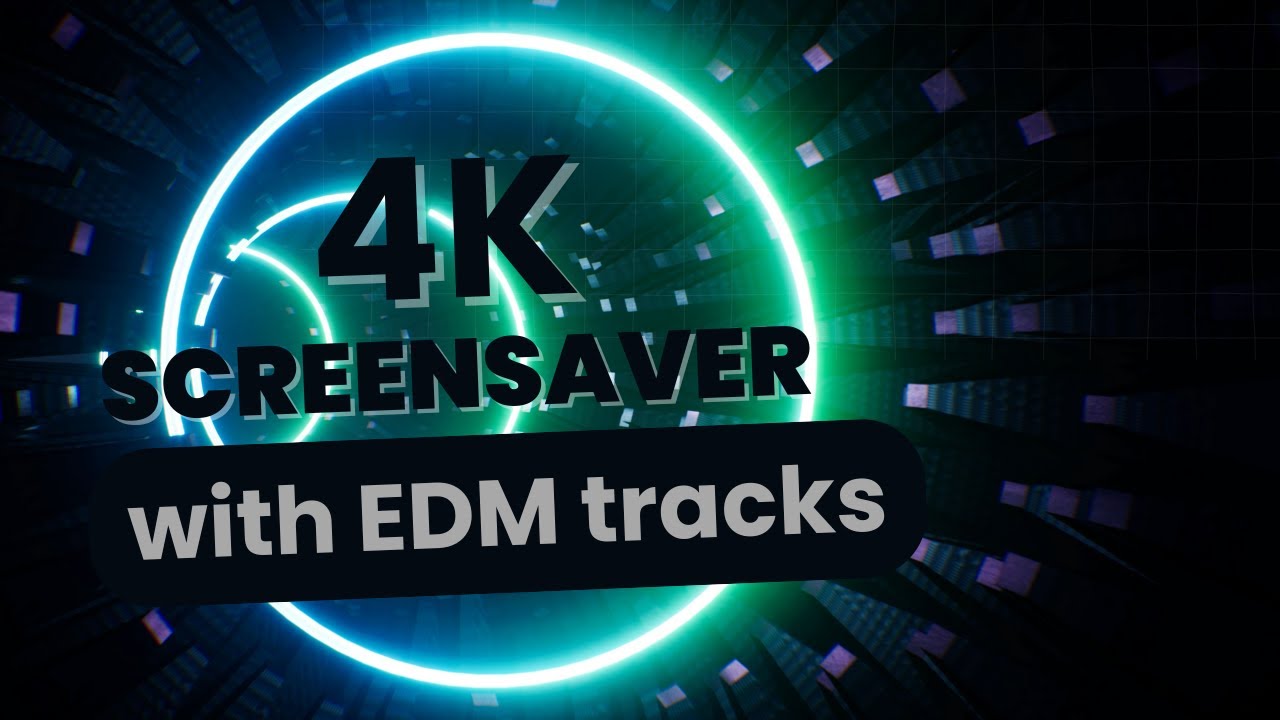 4K Infinite Tunnel Screensaver | Chill EDM (No Lyrics) | Long Background Visuals & EDM