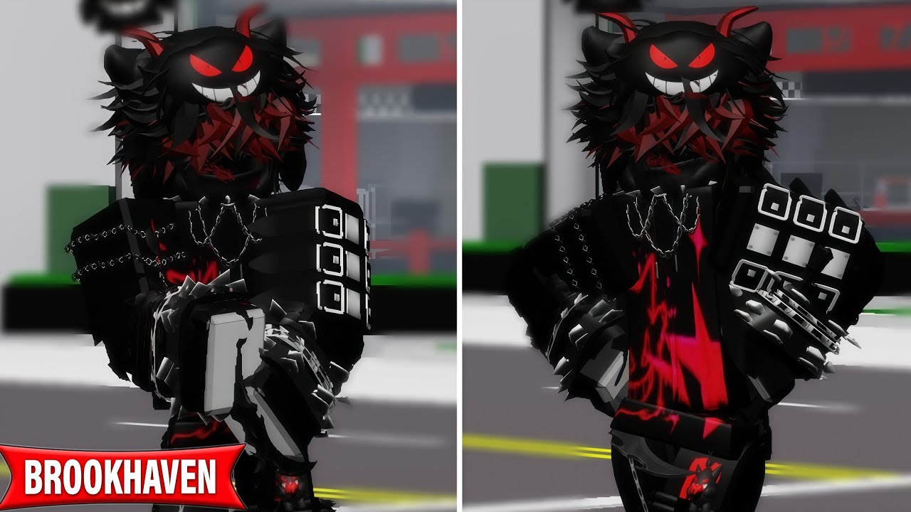 BROOKHAVEN🏡 OUTFIT GENGAR BLACK AND WHITE 🐞 IDEAS FOR BOYSII OUTFIT GENGAR HITAM MERAH UNTUK COWOK 🤩