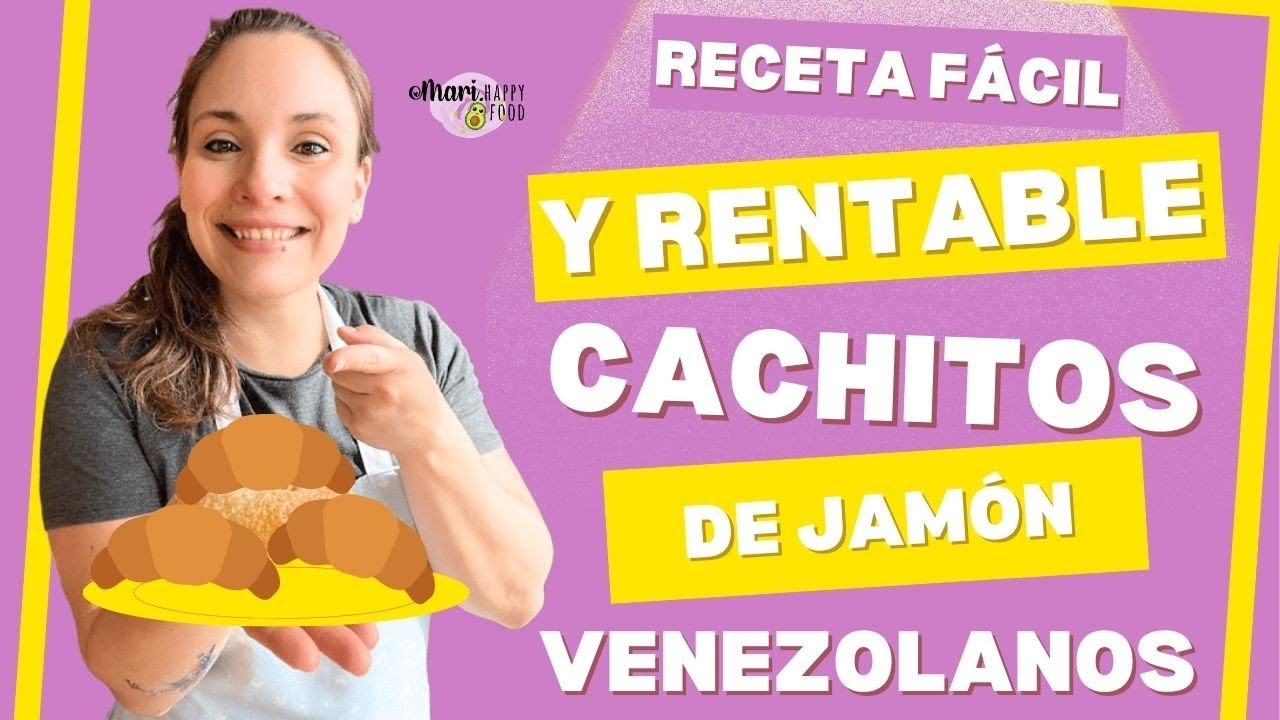 Cómo Hacer Cachitos de Jamón RECETA VENEZOLANA🔥
