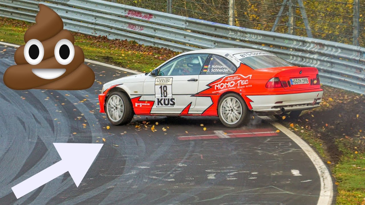 YOUTUBE CORNER CRAZIEST MOMENTS N&Uuml;RBURGRING💩Brown Pants, Fails, Lucky Drivers