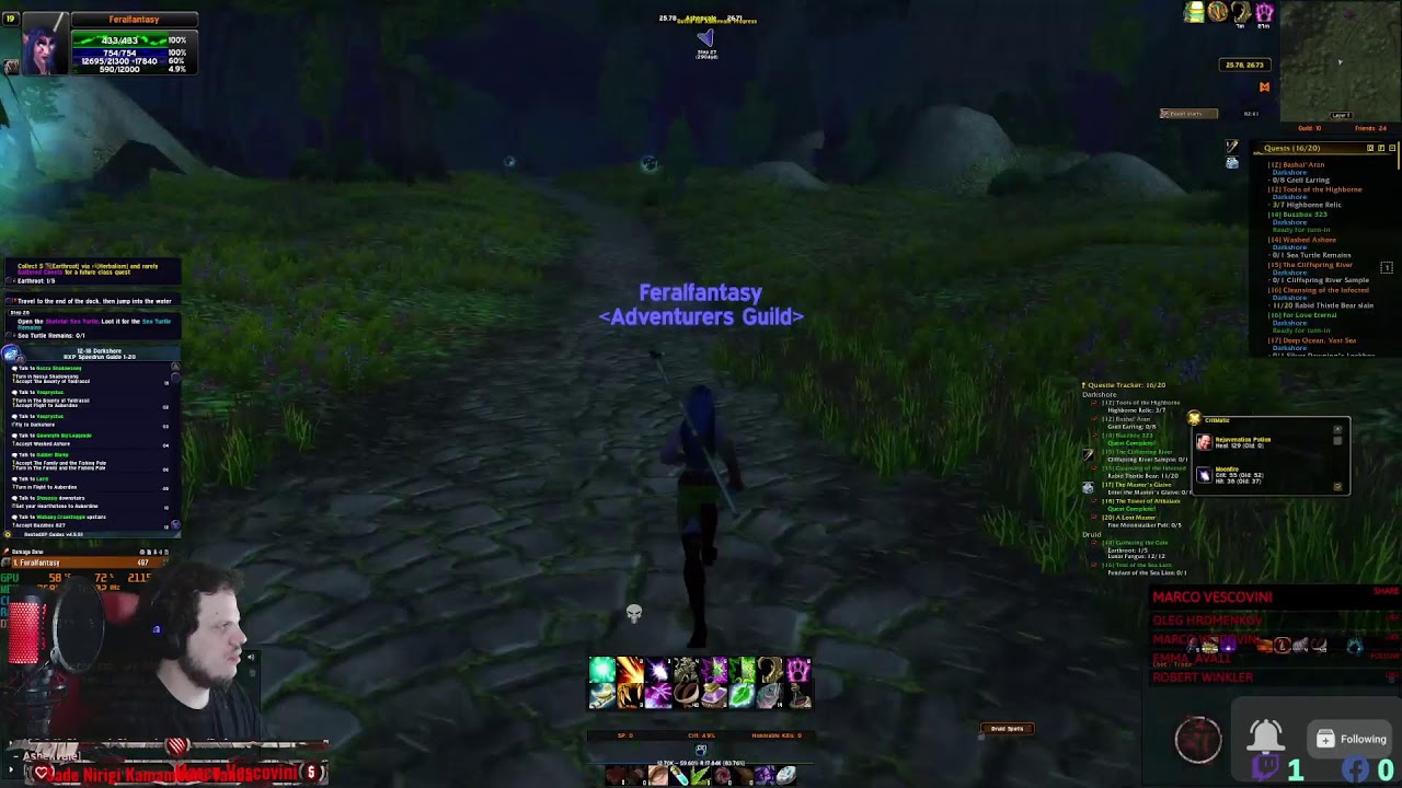 SOD-Lavalash WOW P3, leveling druid/alts before bed :)
