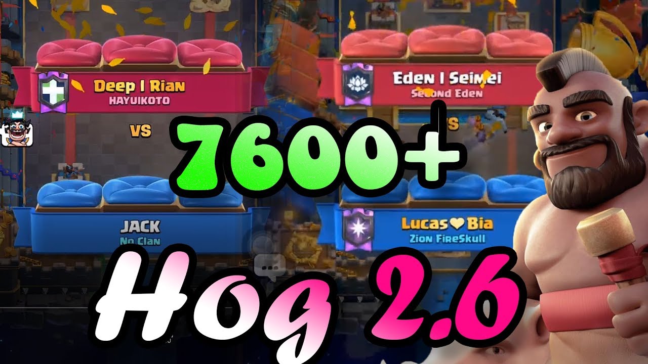 🔥HOG CYCLE 2.6 👈 LUCASxGAMER  and JACK gameplays - Clash Royale