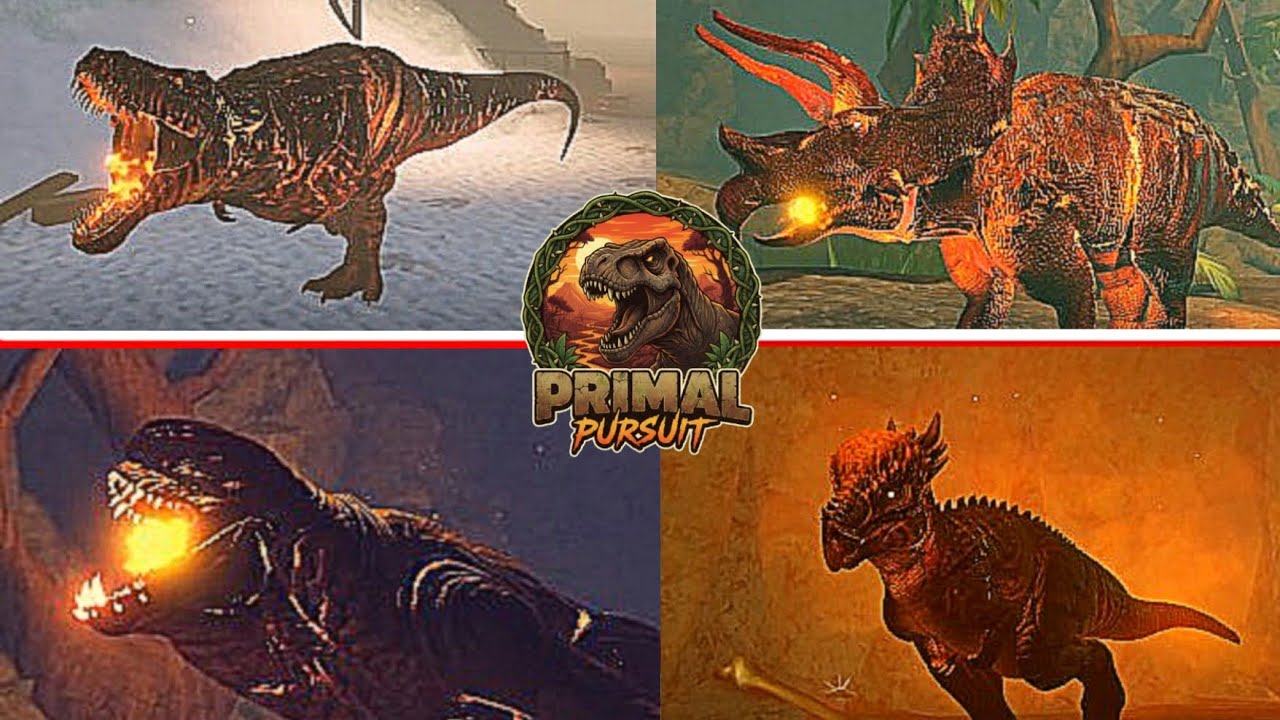 Using Every Brimstone Dino Skin In Primal Pursuit | #primalpursuit #roblox 