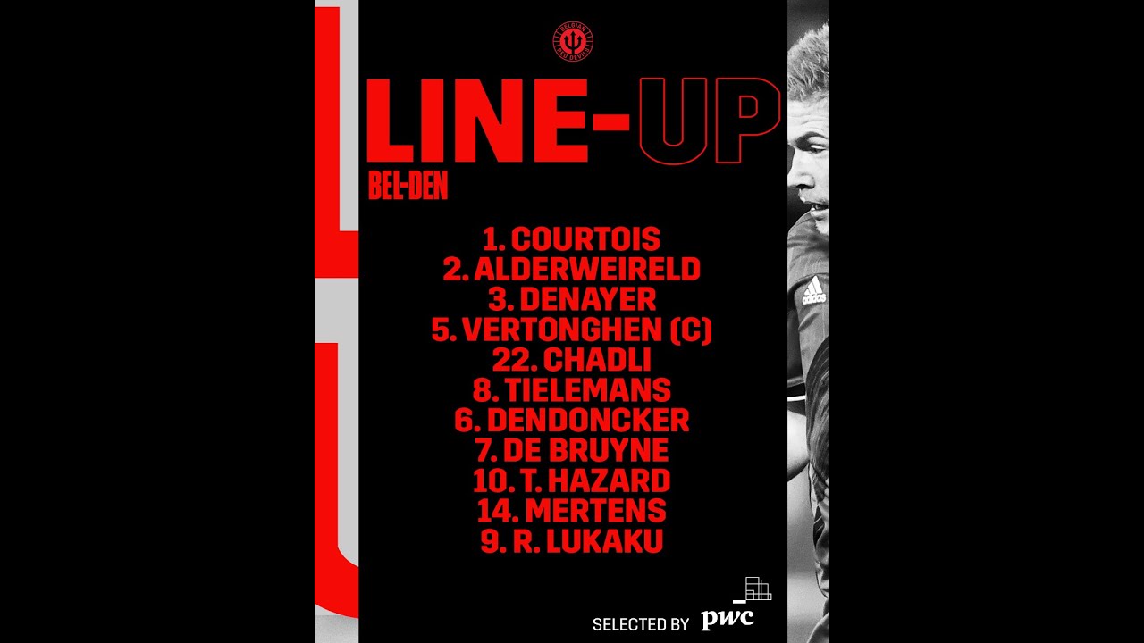 Belgium vs Denmark | First XI of Belgium against Denmark |UEFA Nations League!