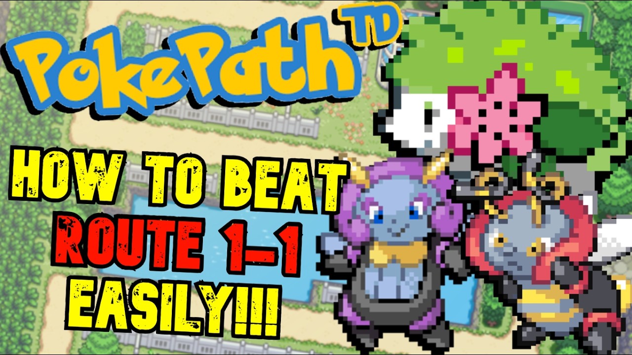 How to BEAT Route 1-1 & Tips and Tricks for clearing Routes | PokePath TD Guide