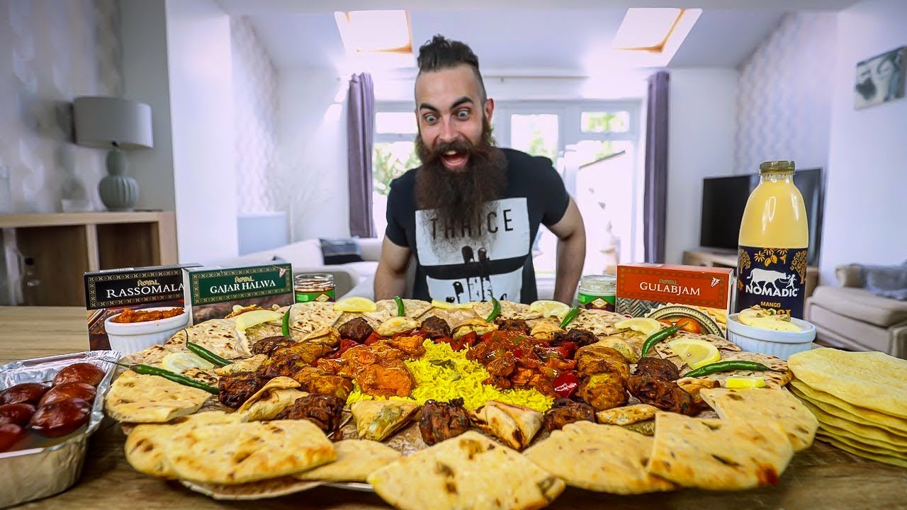 THE ULTIMATE INDIAN BANQUET CHALLENGE | 12,000 CALORIES | BeardMeatsFood