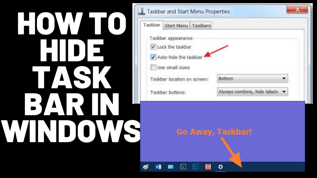 How to Auto-Hide Taskbar on Windows