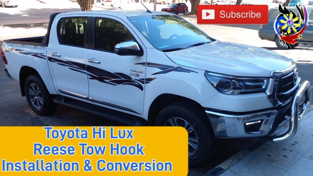 Toyota Hi Lux DC SR5 # REESE Tow Hook # Installation and Conversion # 61