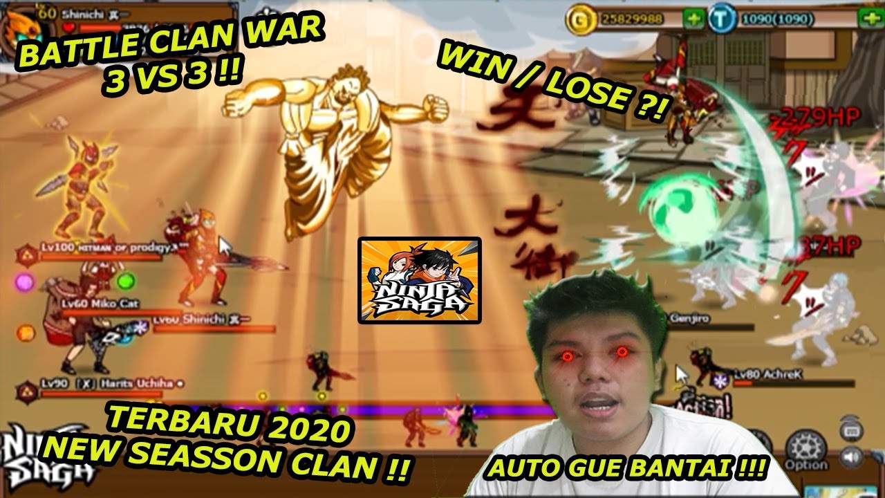 BATTLE CLAN WAR di NINJA SAGA 2020! NEW SEASSON NINJA SAGA SEMAKIN MENGGILA!! - Ninja Saga Indonesia