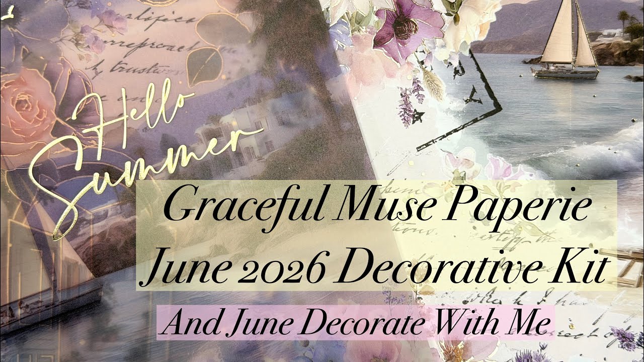 Graceful Muse Paperie | Zestaw naklejek dekoracyjnych na czerwiec | Udekoruj ze mną
