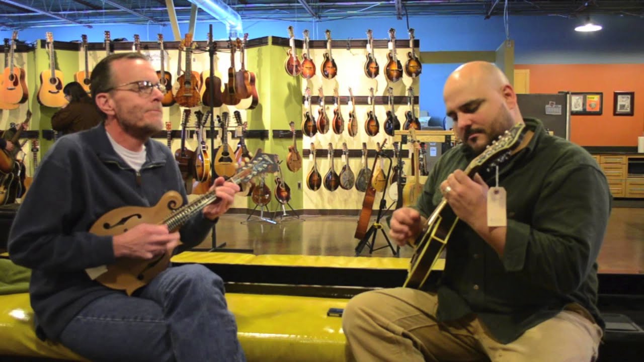 Carter Vintage Guitars- Adam Steffey and Frank Solivan on Elkhorn Mandolins