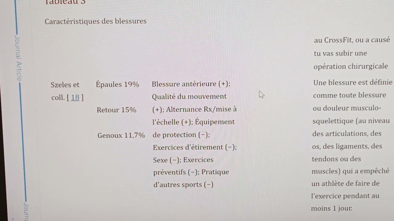 Preuve que les anciennes études faussent la perception des blessures