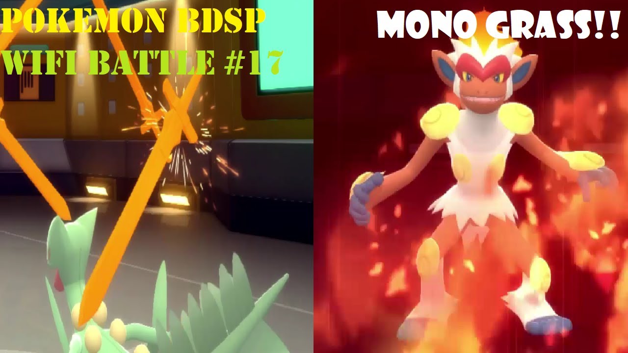 Mixed Infernape Scorches Earth Verses Mono Grass! (Pokémon BDSP Wi-Fi Battle #17)