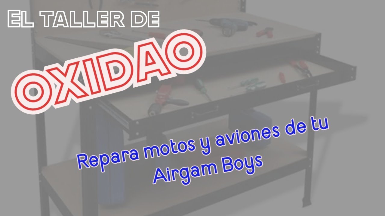 EL TALLER DE OXIDAO. Repara piezas con movimiento rotas de tus Airgam Boys: motos y aviones.