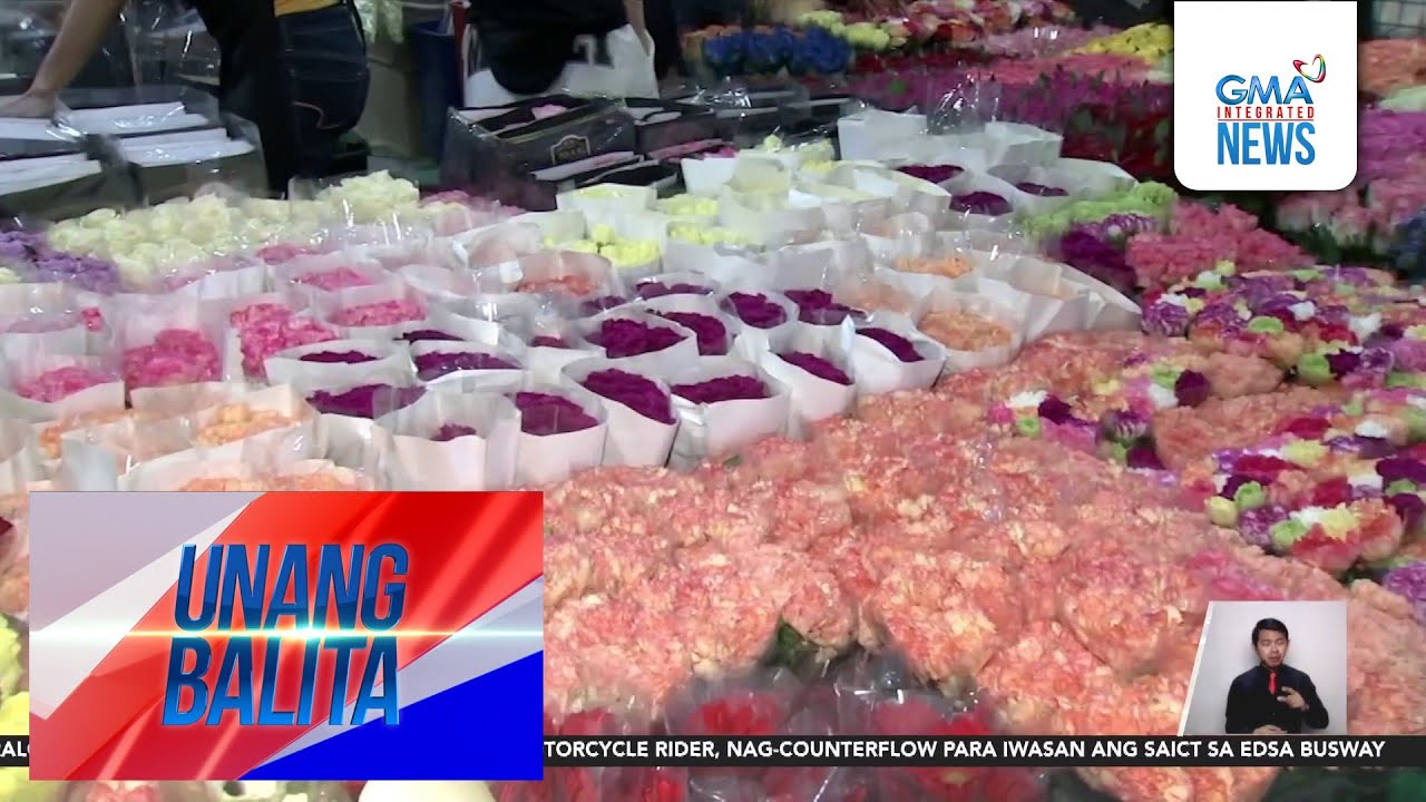 Mga namimili ng bulaklak, dagsa na sa Dangwa | Unang Balita
