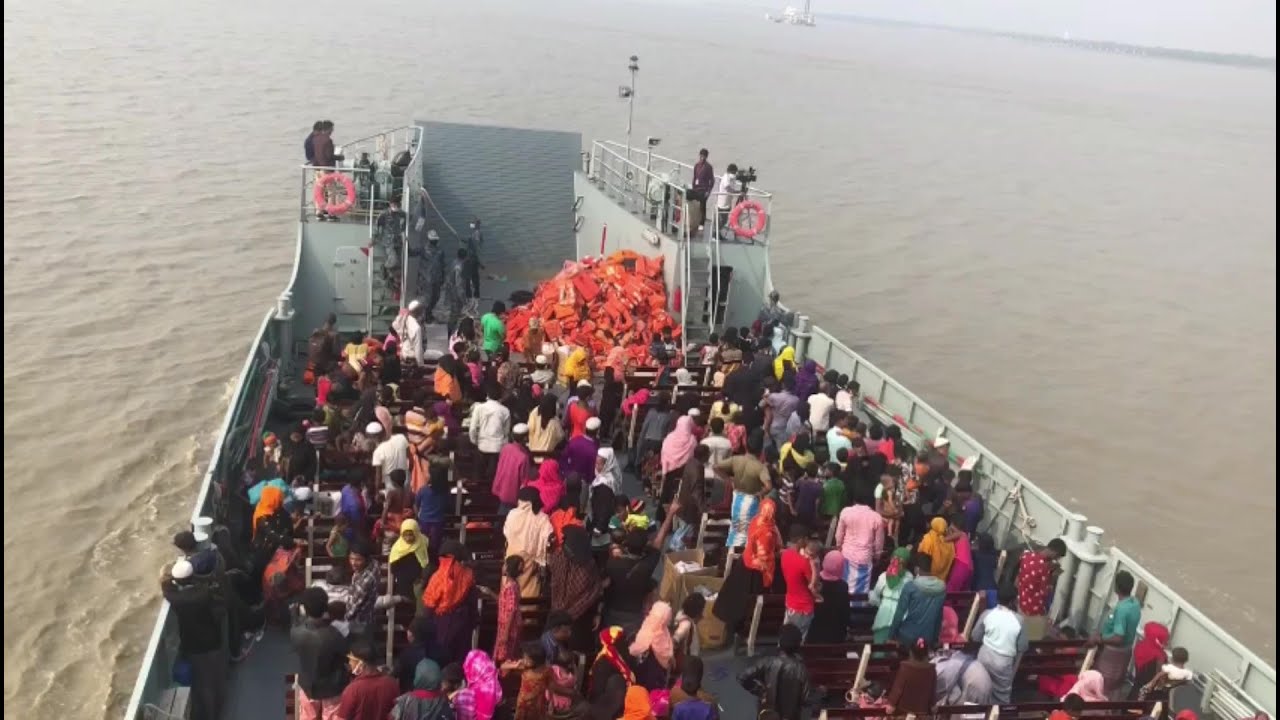 Rohingya refugees packed on boat by Bangladesh to remote island | AFP