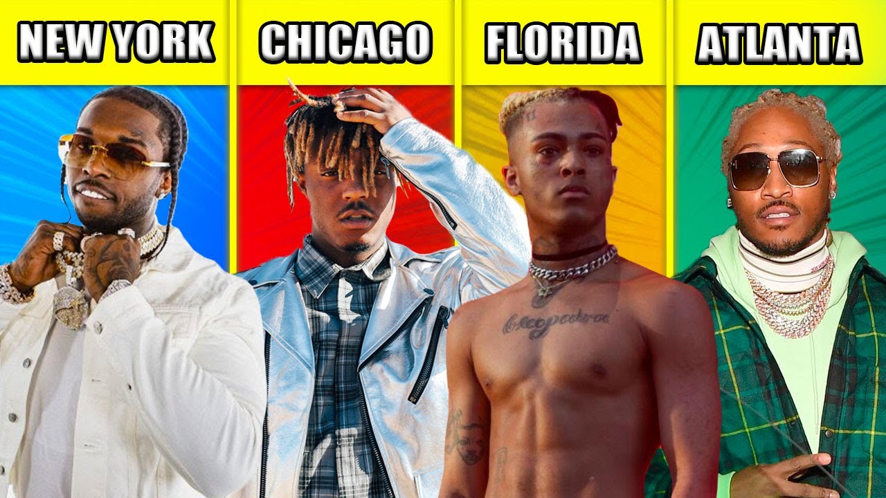 NEW YORK RAPPERS VS CHICAGO RAPPERS VS FLORIDA RAPPERS VS ATLANTA RAPPERS