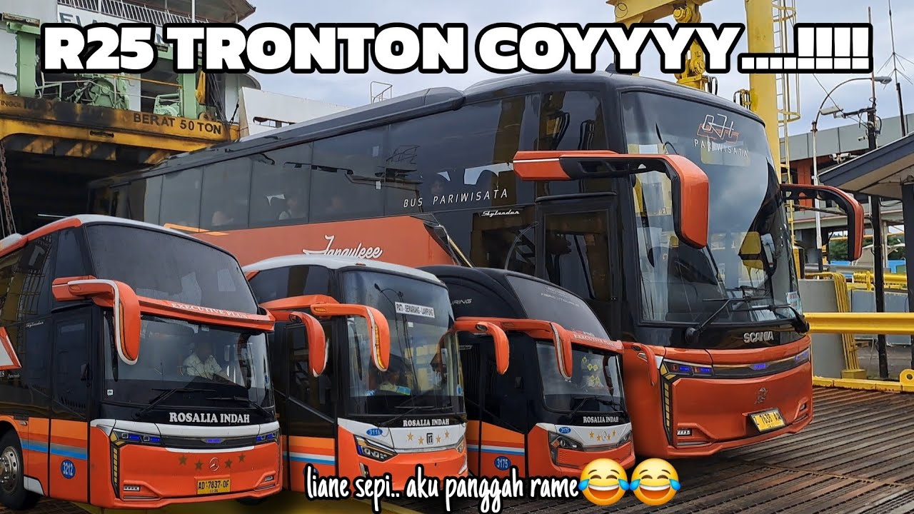 PENUMPANG SEPI⁉️Tidak Untuk Rosalia Muria Raya‼️R25 Tronton Scania Janguleee Trans main ke Sumatera😱