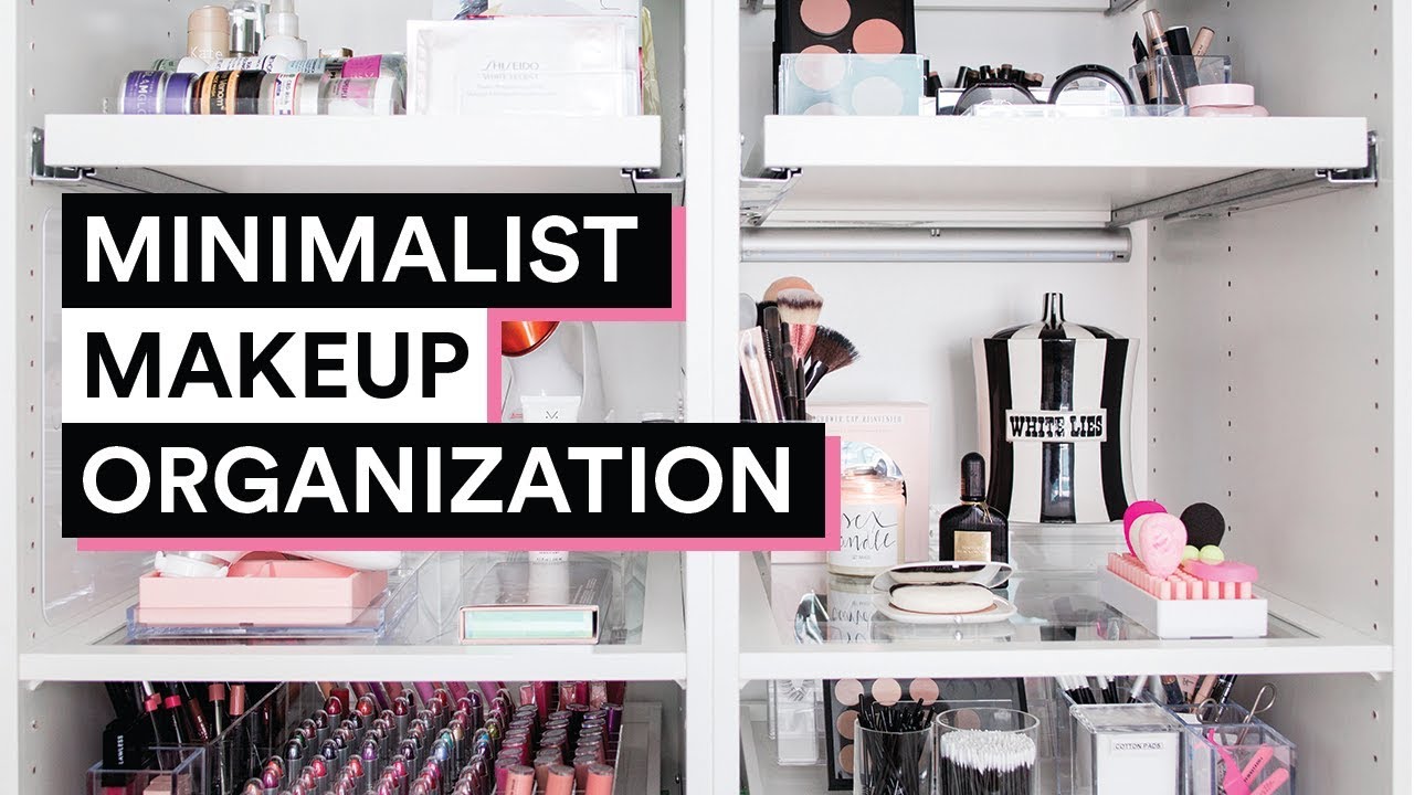 MINIMALIST MAKEUP ORGANIZATION | 3 TIPS FOR SIMPLE ORGANIZATION