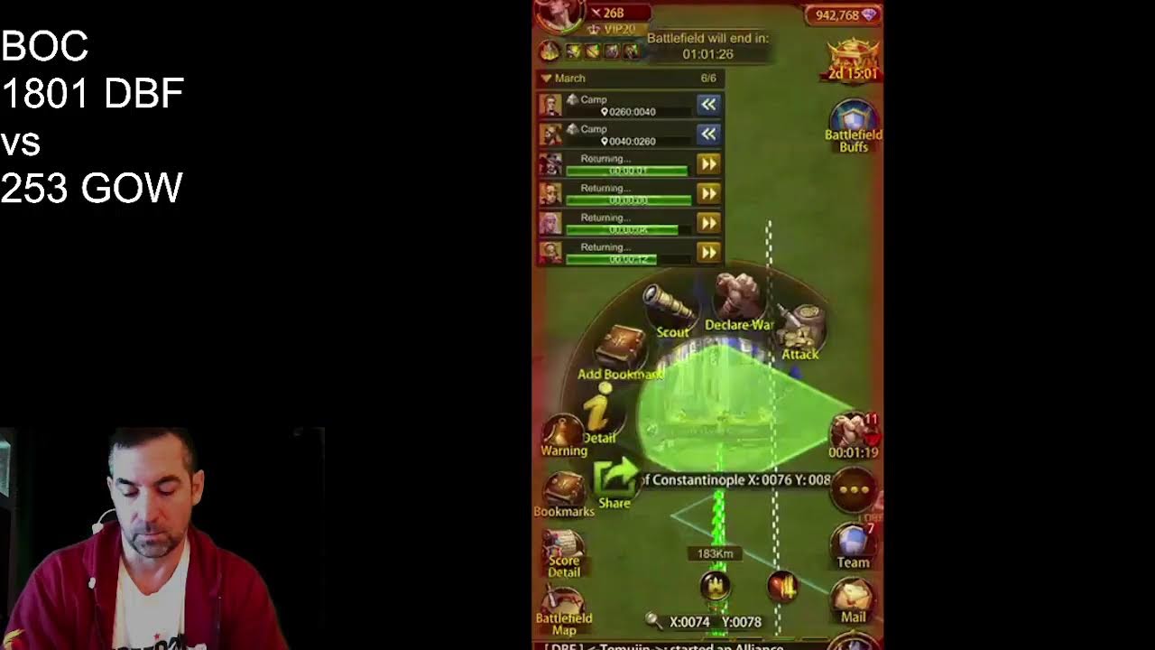 EVONY- BOC 1801 DBF vs 253 GOW