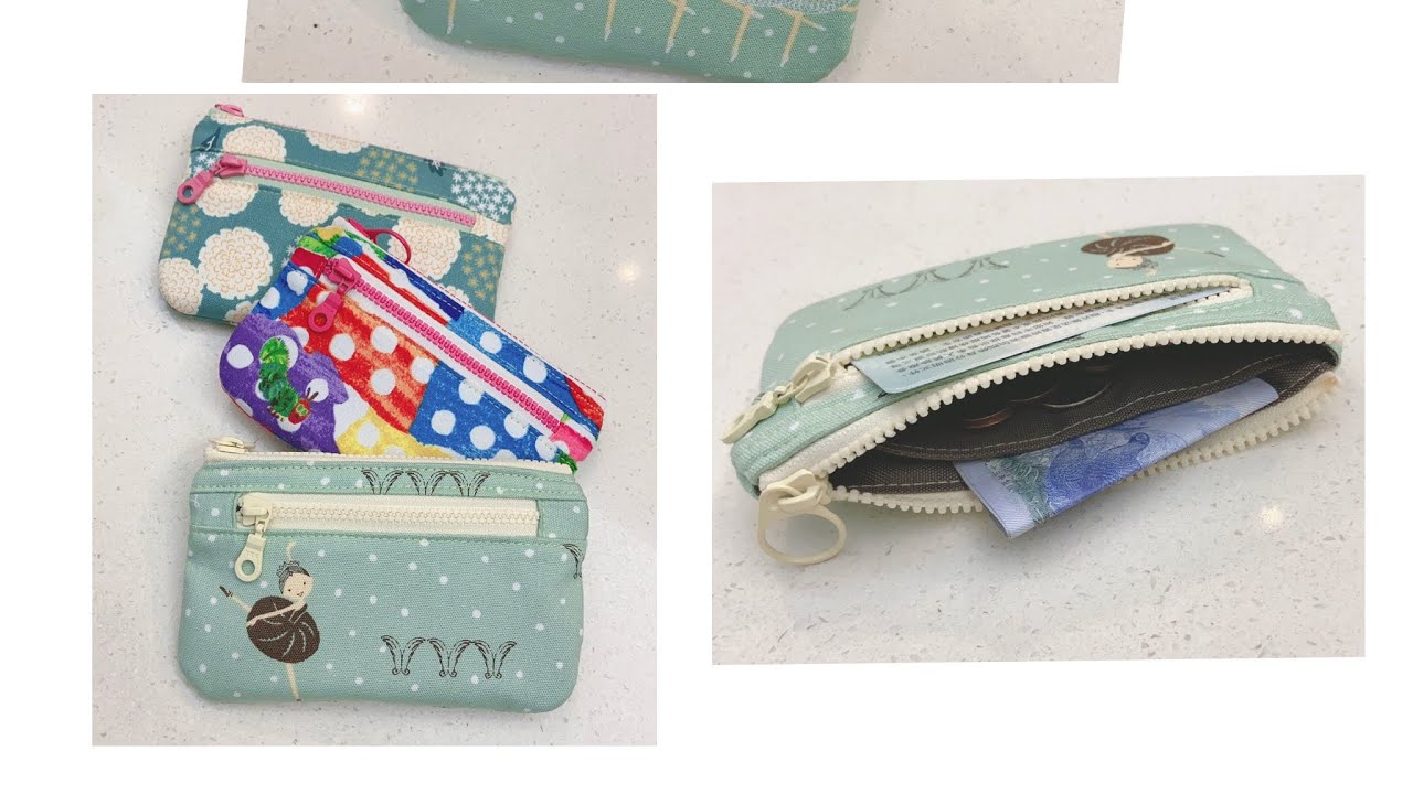 優質布襯專賣店～手作夾層拉鍊零錢包做法及版型分享~Amelie Handmade~DIY COIN PURSE/MEZZANINE ZIPPER POUCH/FREE PATTERN