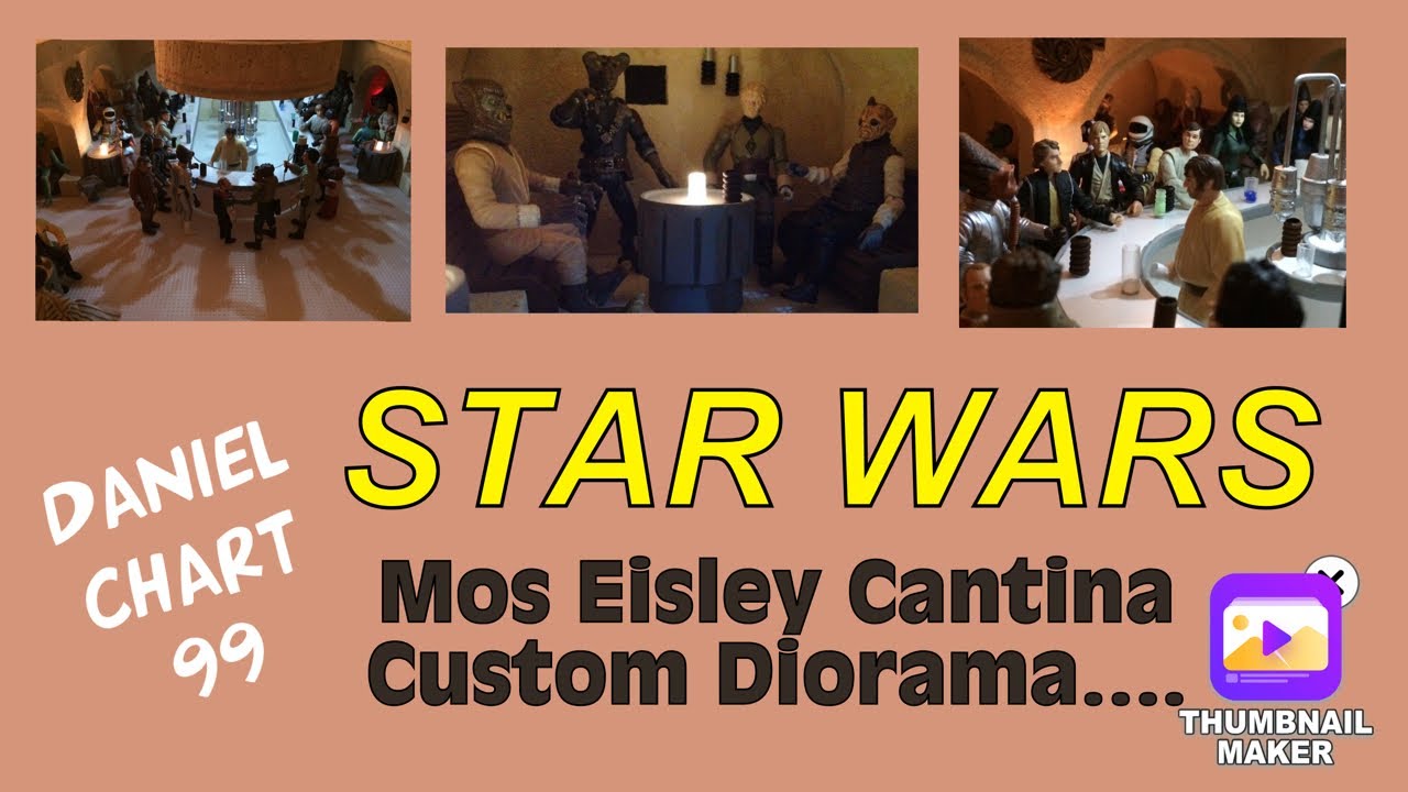 STAR WARS….custom built Mos Eisley cantina Diorama…