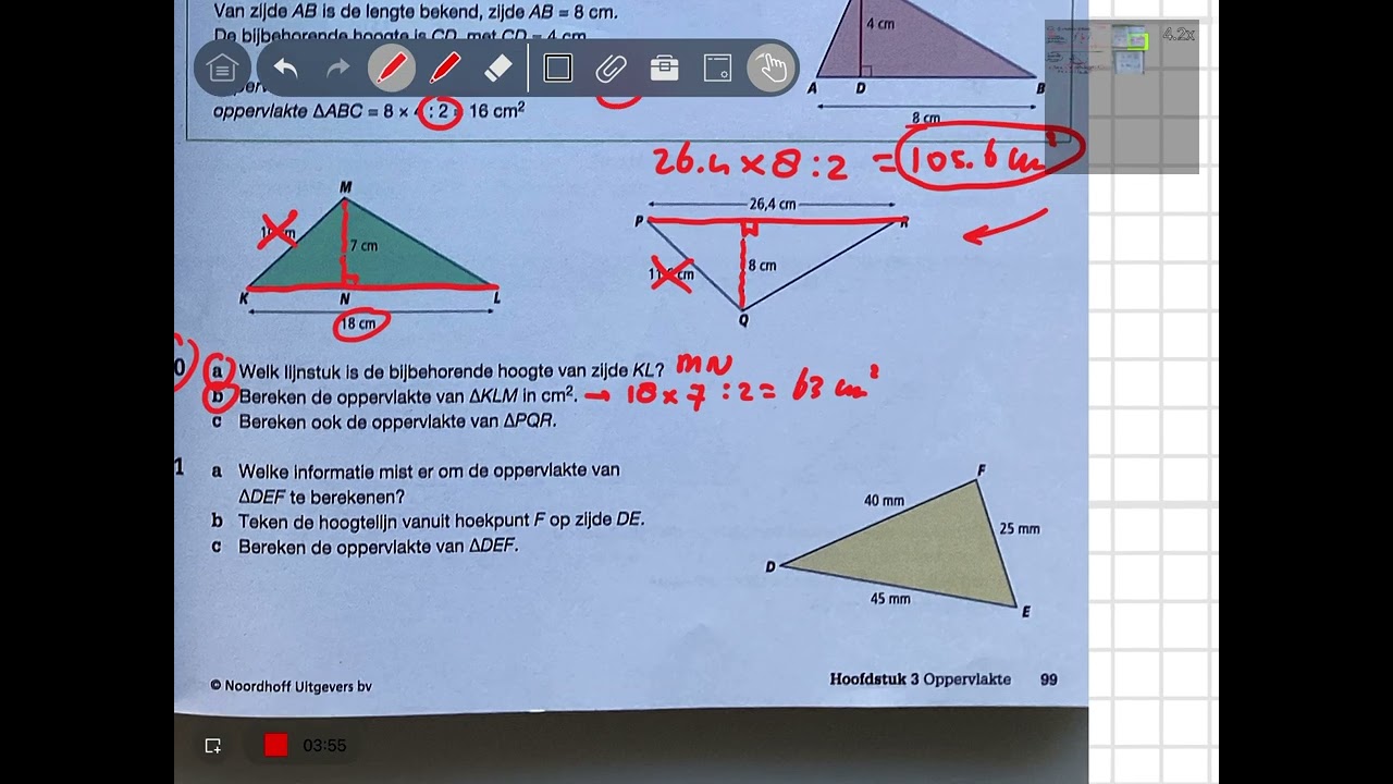 2 TL 3.2 Oppervlakte driehoek