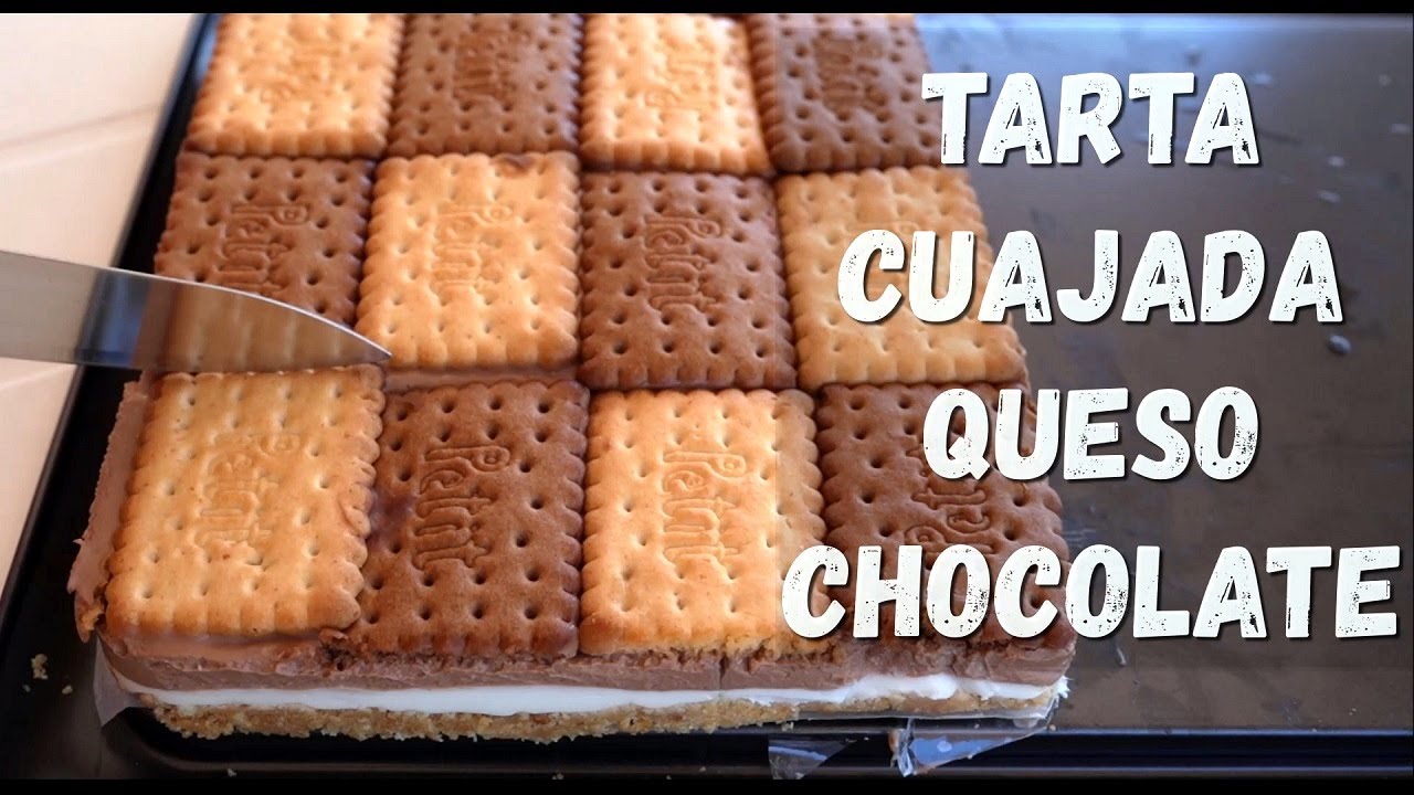 Tarta Cuajada de Queso con Galletas y Chocolate Fría SIN HORNO
