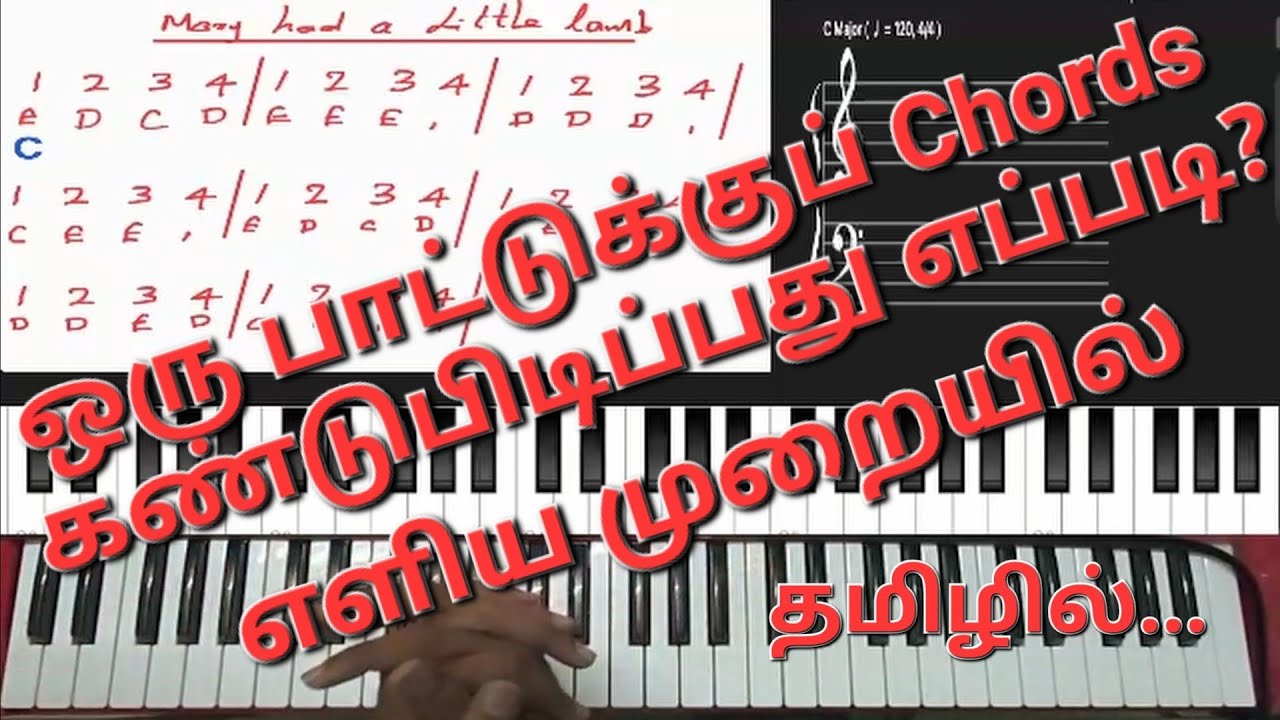 How to Find Related Chords for a melody|| Chords கண்டுபிடிப்பது எப்படி? Keyboard Lesson|| தமிழில்
