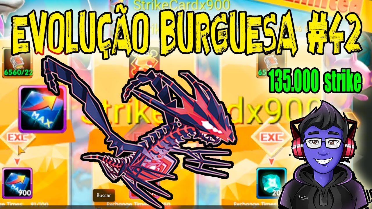 EVOLUÇÃO BURGUESA #42- 135 MIL STRIKE CARD - PENSA NUM UP -Pocket Contest/Pokeland Legends