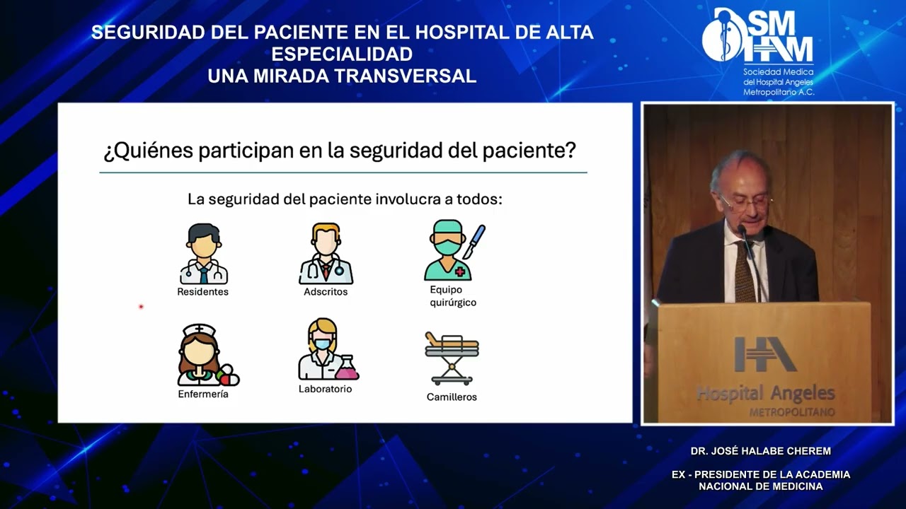 SEGURIDAD DEL PACIENTE EN EL HOSPITAL DE ALTA ESPECIALIDAD. DR. José Halabe Cherem