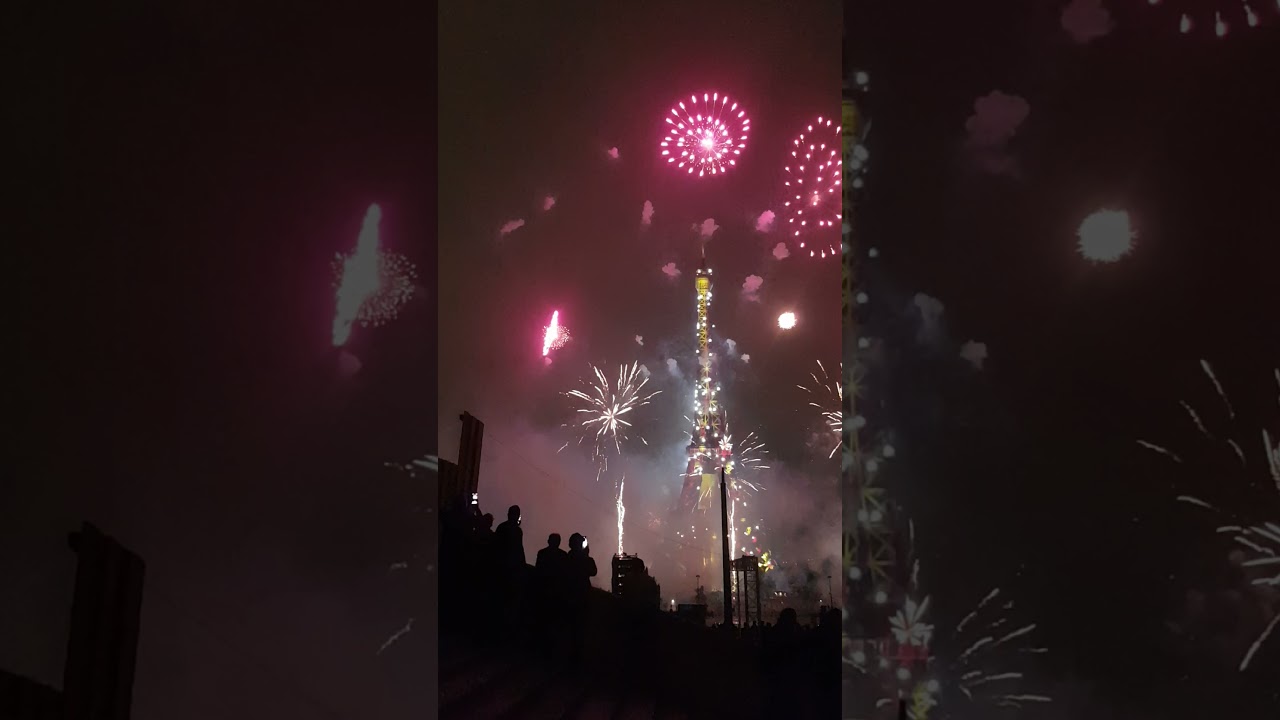 Feu d'artifice trocadero 17 minutes