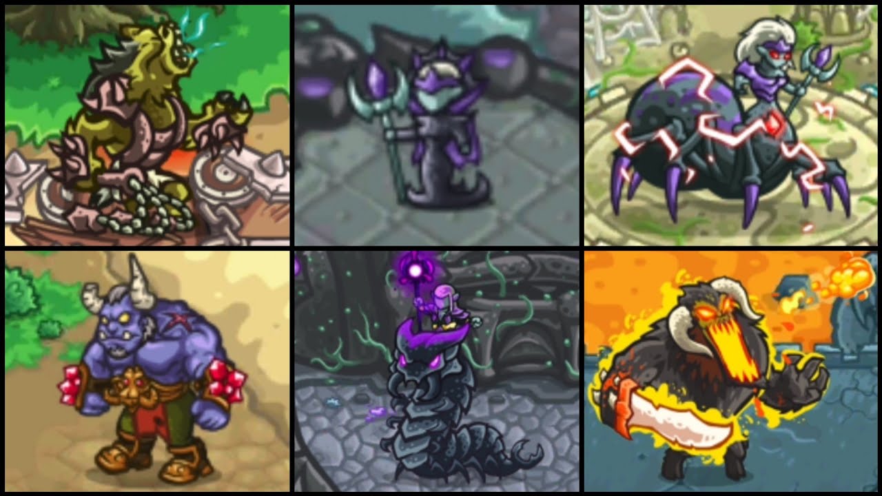 Kingdom Rush Origins | All Bosses (Jefes)