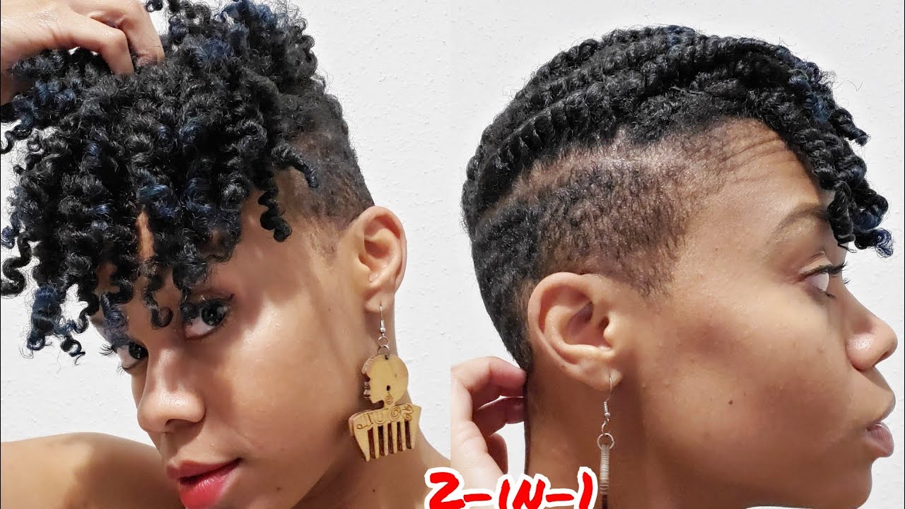 2-in-1 two strand twist tutorial using the doux products