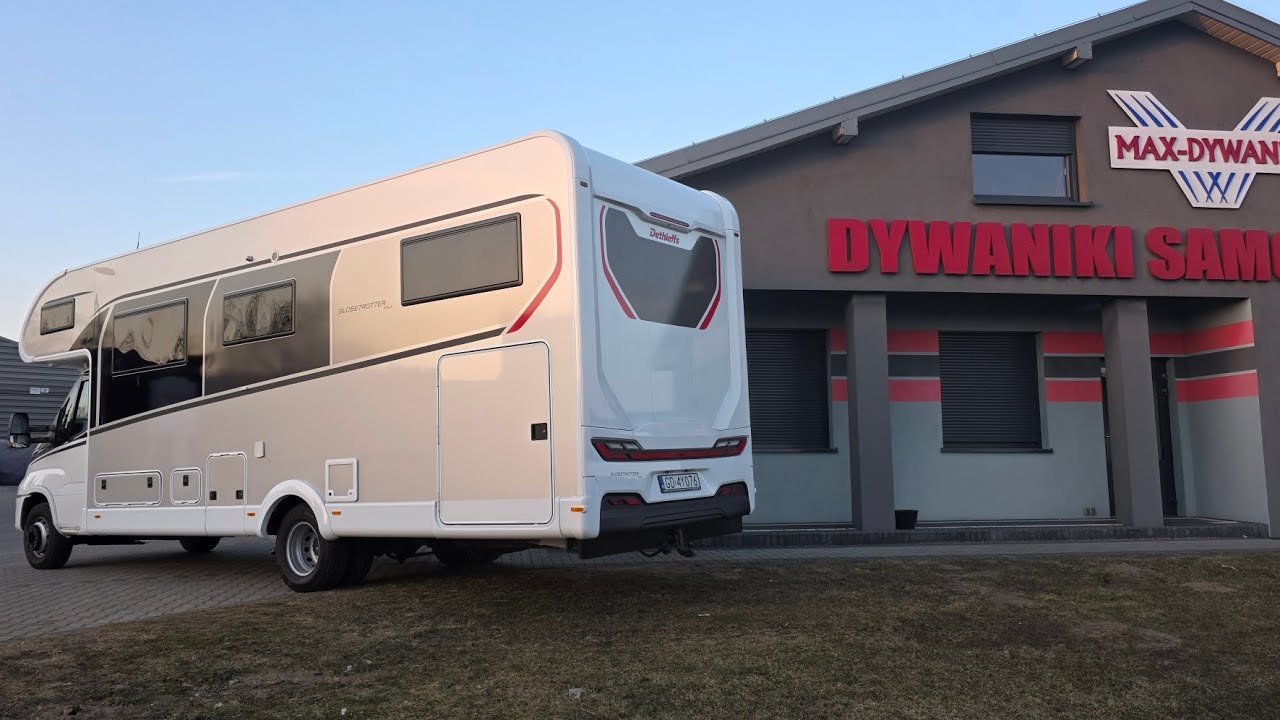 Luksusowy kamper Dethleffs Globetrotter XXL - montaż dywaników MAX-DYWANIK welurowe + EVA dywaniki
