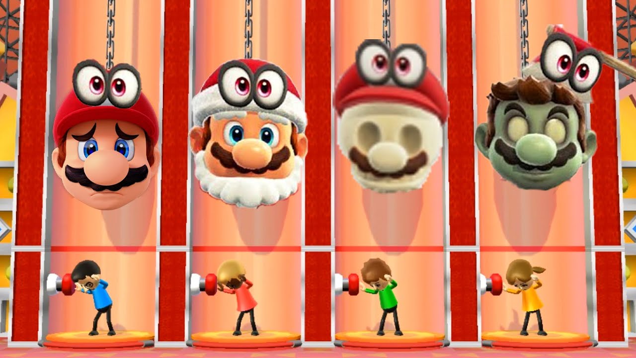 Wii Party  Minigames - MrBean Vs Pierre Vs Stephanie Vs Lucia (Master CPU)