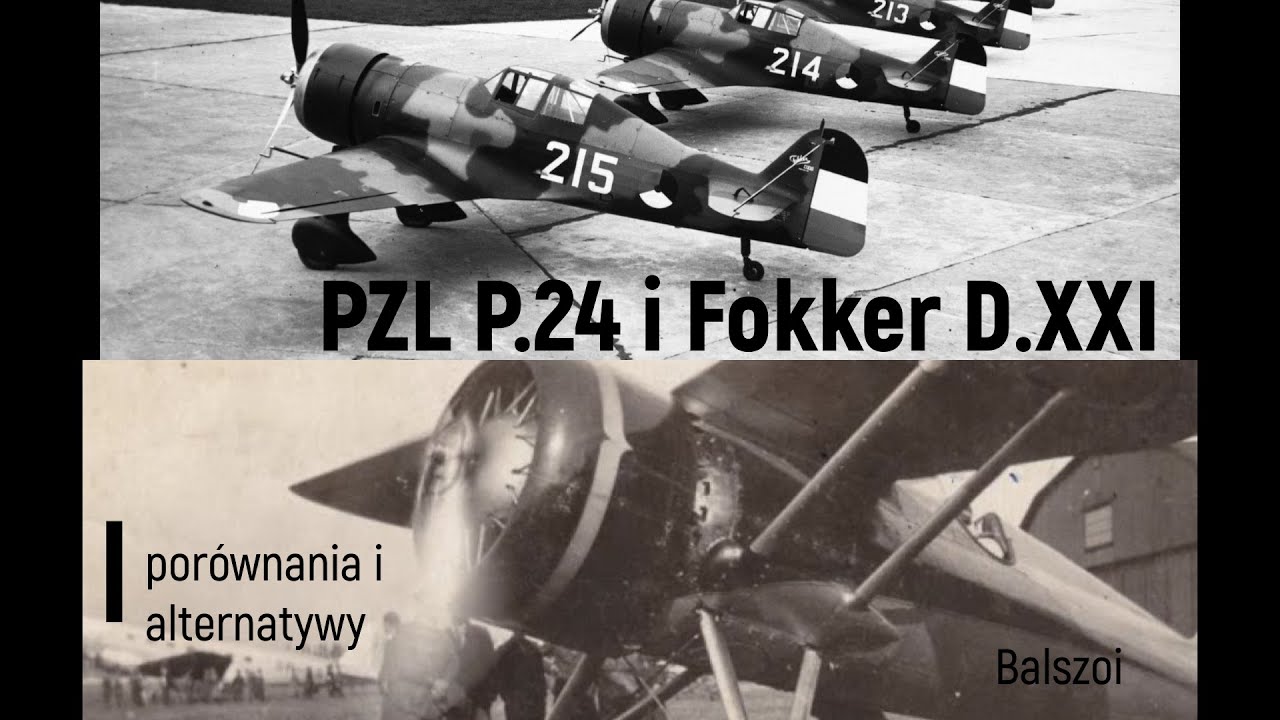 PZL P.24 i Fokker D.XXI | por&oacute;wnania i alternatywy