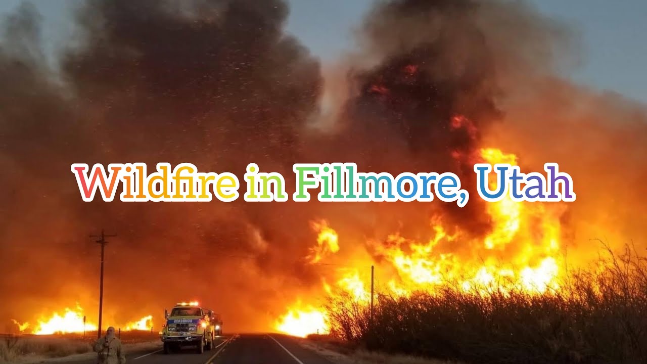 Wildfire in Fillmore, Millard county, Utah
