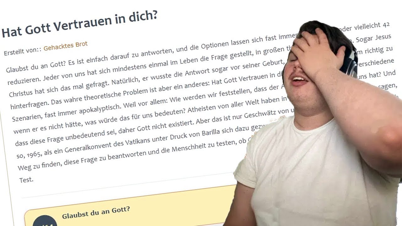 Gott glaubt an dich?!🤣 [ReUpload]