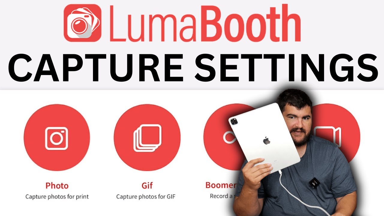 Настройки захвата LUMABOOTH — руководство по использованию приложения Luma Booth для iPad