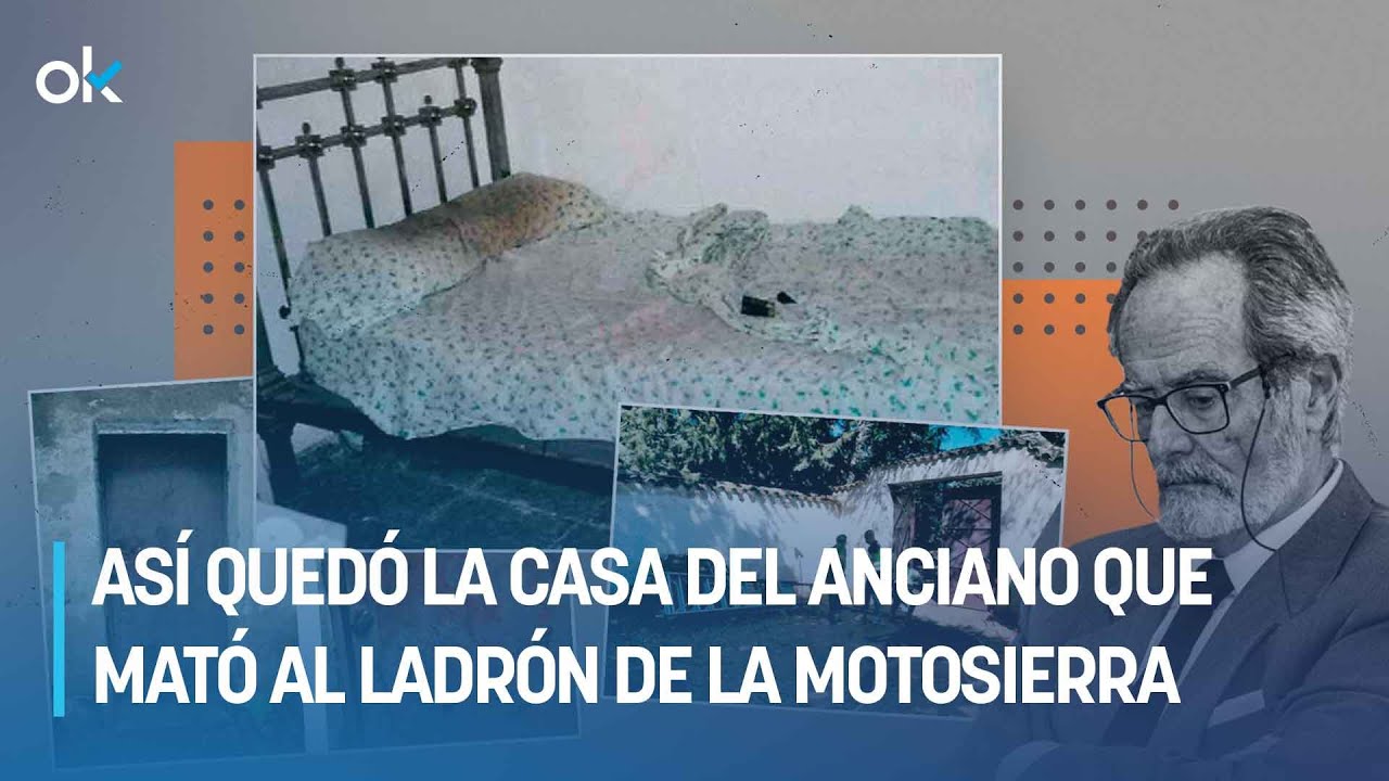 Así quedó la casa del anciano que mató al ladrón de la motosierra