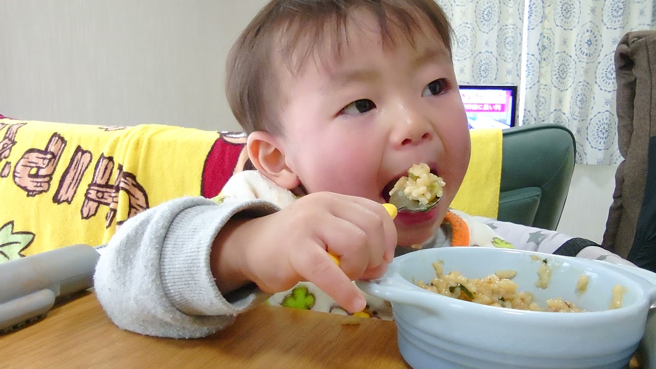 Rice porridge with chicken stock (• ‿ •)【鶏肉の出汁が効いた雑炊(•‿•)2021/12/29のお昼ごはん】