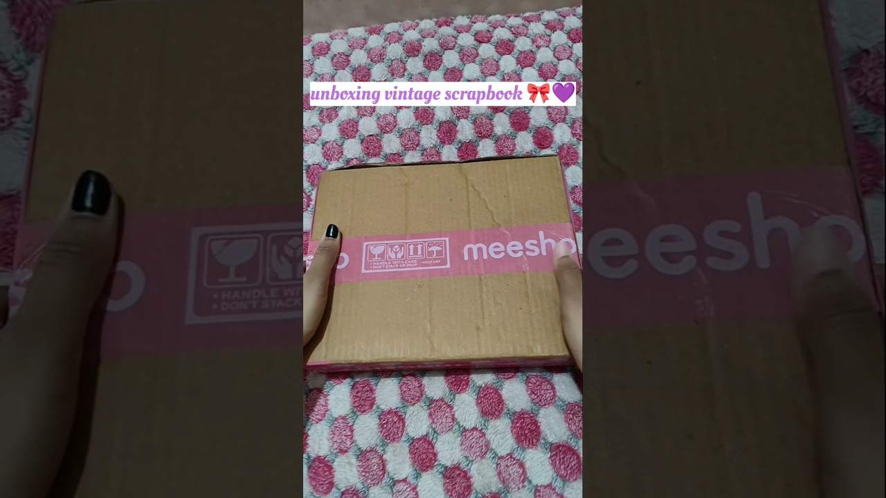 Unboxing Vintage Scrapbook😍#scrapbooking #craftideas #fyp #diy #journaling #unboxing #scrapbook#art