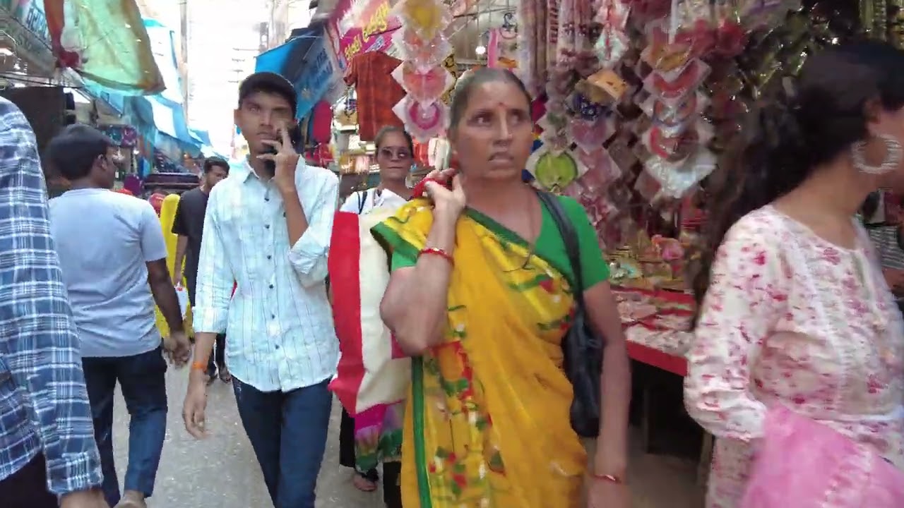 Busy Streets of Haridwar in The Summer of 2023 Walkthrough 4K -Uttrakhand, India