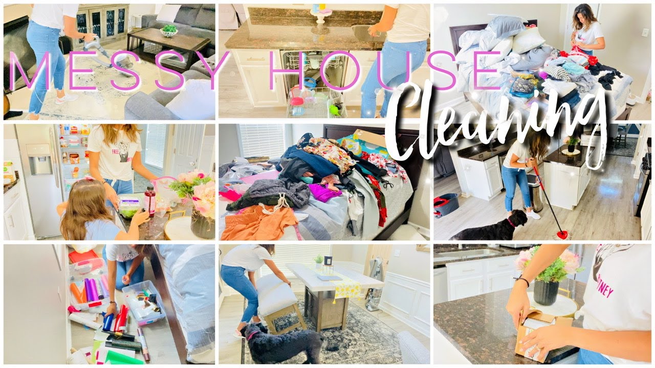 MESSY HOUSE CLEAN WITH ME | MAIN FLOOR CLEANING | CLEAN WITH ME 2021
