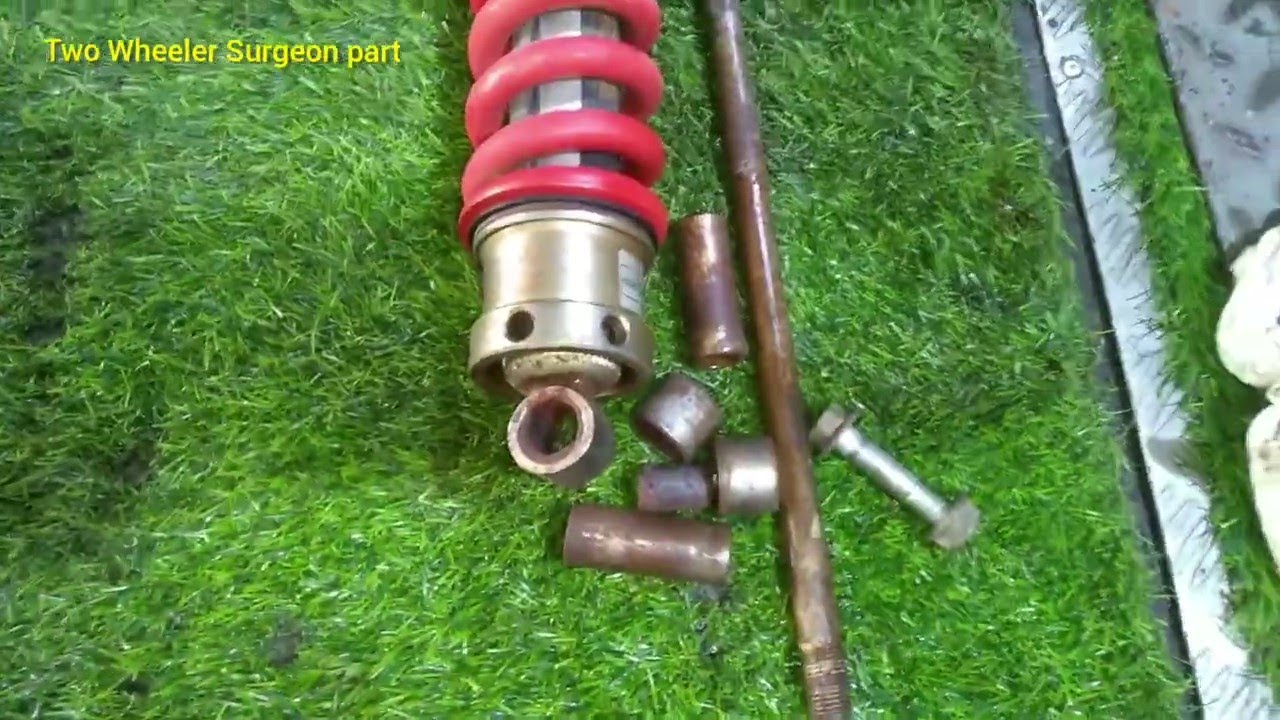 Honda Unicorn 150| How to fit and remove the Rear arm | pin bearing and bush