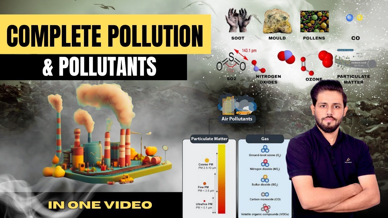 Complete Pollution & All Pollutants  in ONE SHOT | #pollution #climatechange  #pollutants
