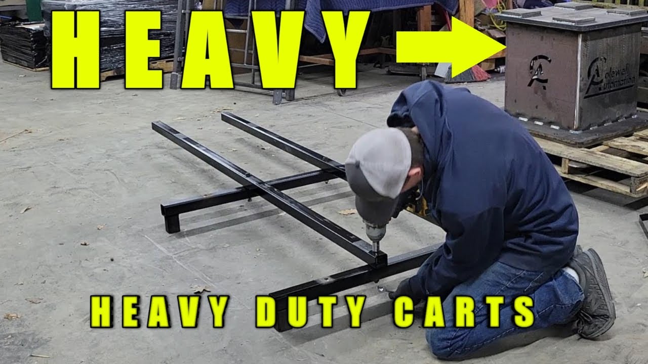 How to powder coat heavy items.  Custom cart build.
