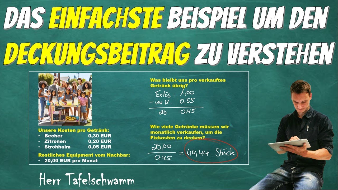 Deckungsbeitrag berechnen - Super einfach erklärt inklusive Break Even Point und Preisuntergrenze!