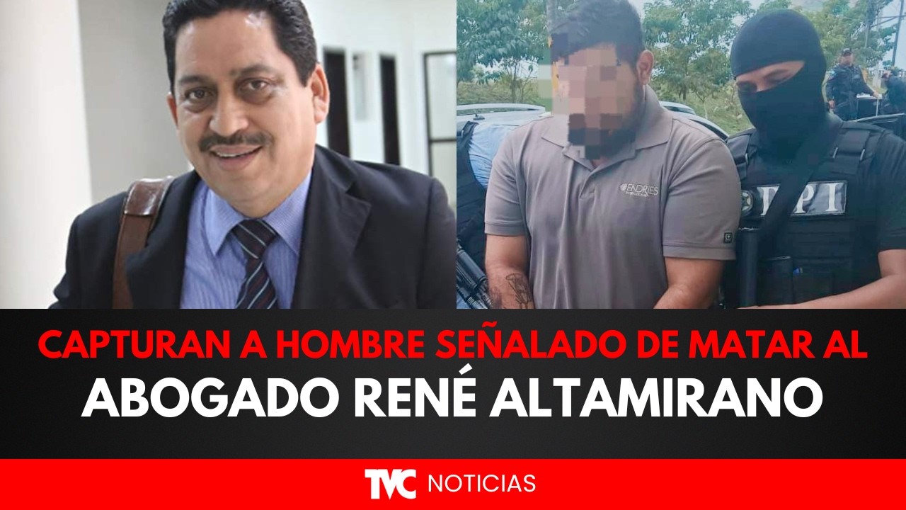 Capturan a hombre señalado de matar por L. 50 mil al abogado René Altamirano